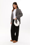 Vienna Baggy Blazer, CHARCOAL MARLE - alternate image 4