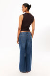 Lexy Rib Button Through Tank, DEEP CHOC - example image 4