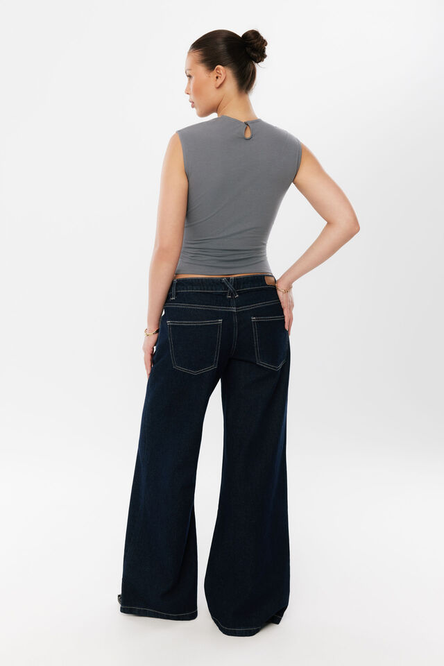 Leesa Ruched Top, METRO GREY
