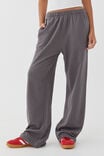 Relaxed Wide Leg Track Pant, CHROME GREY - alternate image 4