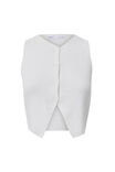 Gemma Knitted Button Through Vest, SUMMER WHITE - alternate image 6