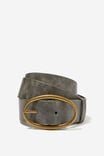 Antique Buckle Belt, DISTRESSED BLACK/ANTIQUE GOLD - alternate image 1