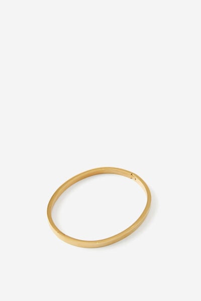 Waterproof Hinged Bangle, GOLD/HINGED BANGLE