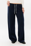 Amber Cotton Lounge Pant, NEARLY NAVY - example image 4