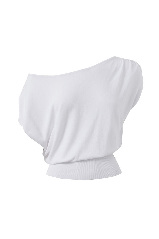Avalyn Knit Top, WHITE