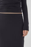 Soft Hipster Maxi Skirt, BLACK - alternate image 4