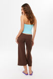 Sleek Wide Leg Capri, BAKED BROWN - example image 3