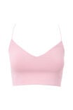 Luxe Cropped V Neck Cami, PINK WHIP - alternate image 6