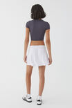 Luxe A-Line Mini Skirt, WHITE - alternate image 3