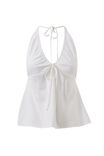 Adeline Halter Linen Top, SUMMER WHITE - example image 5