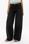 Low Rise Baggy Jean, RINSED BLACK - example image 2