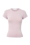 Soft Longline Tee, MUTED ORCHID - alternate image 6