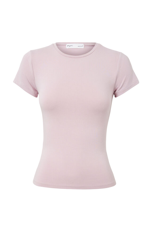 Soft Longline Tee, MUTED ORCHID