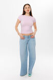 Sleek Shay Short Sleeve Top, PIXEL PINK - example image 2