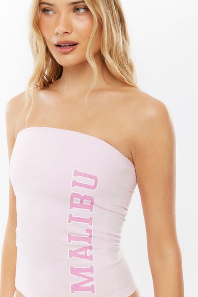 Ashley Tube Top, PIXEL PINK/MALIBU