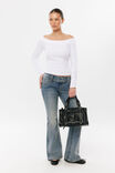 Wesley Long Sleeve Top, WHITE - example image 2