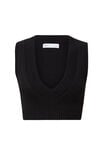 Paris V Neck Knit Vest, BLACK - alternate image 6