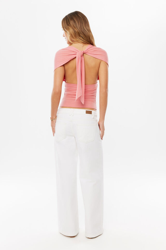 Soft Brielle Top, SUNSET CORAL