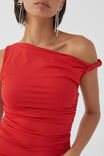Luxe Bree Ruched Twist Top, RUBY RED - alternate image 4