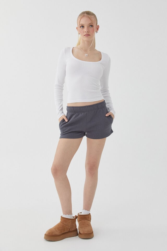 Malia Sweat Short, NAVY SMOKE