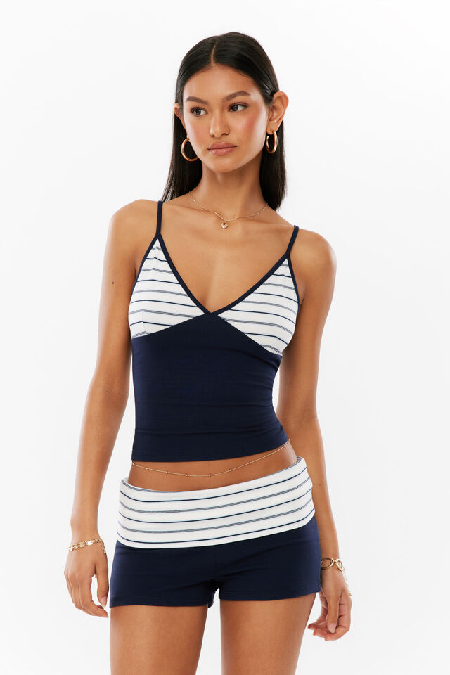 Sopha Dopha x Supr&eacute; Cami, ANTIBES STRIPE/MIDNIGHT NAVY