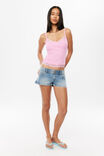 Y2k Micro Denim Short, LUCKY BLUE/CROWNS - example image 4