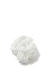 Flossie Floral Hair Clip, WHITE - alternate image 1