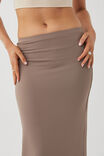 Luxe Hipster Maxi Skirt, MINK BROWN - alternate image 2