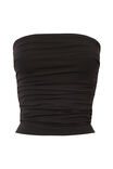 Luxe Ruched Bandeau, BLACK - alternate image 6