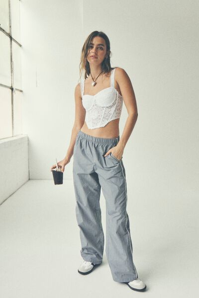 Julia Sporty Pull On Pant, CEMENT GREY
