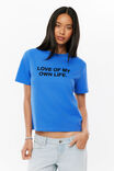 Tish Relaxed Graphic Tee, MYKONOS BLUE/LOVE - example image 4