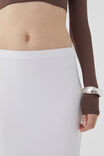 Soft Hipster Maxi Skirt, WHITE - alternate image 4