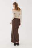 Luxe Hipster Maxi Skirt, ESPRESSO BROWN - alternate image 4