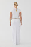 Luxe Hipster Maxi Skirt, WHITE - alternate image 3