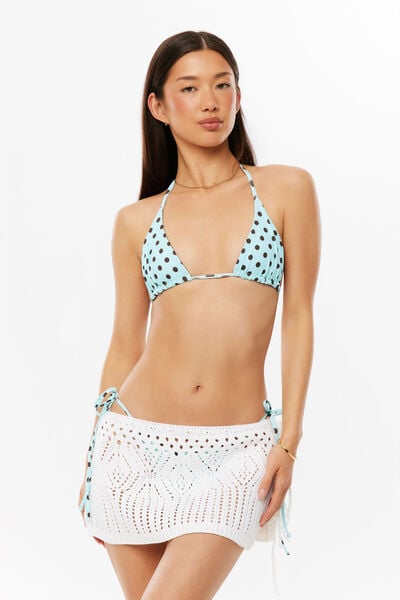 Lucia Crochet Mini Skirt, CLOUD WHITE