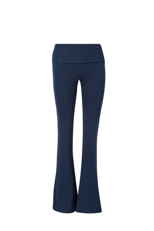 Fold Back Flare Pant, ALL STAR NAVY