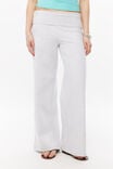 Fold Back Wide Leg Pant, SNOW MARLE - example image 2