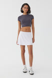 Luxe A-Line Mini Skirt, WHITE - alternate image 2
