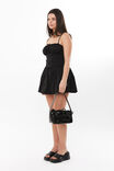 Mary Ruched Mini Dress, BLACK - alternate image 5