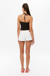 Maddy Linen Halter Top, BRONX BROWN - example image 3