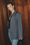 Vienna Baggy Blazer, CHARCOAL MARLE - alternate image 1