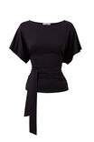 Soft Layla Tie Top, BLACK - example image 5