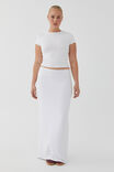 Luxe Hipster Maxi Skirt, WHITE - alternate image 5