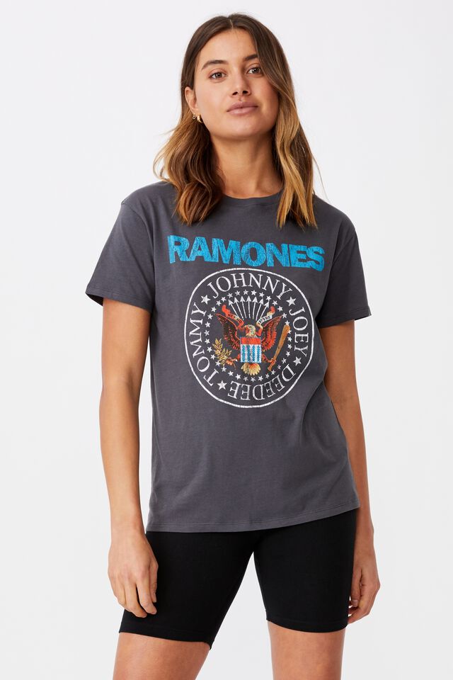 Ramones Tee, GRANITE GREY/LCN MT RAMONES EAGLE