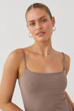 Luxe Strappy Cami, MINK BROWN - alternate image 2