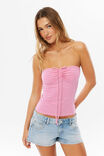 Sadie Strapless Top, AURORA STRIPE PINK - example image 2