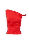 Luxe Bree Ruched Twist Top, RUBY RED - alternate image 6