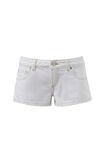 Ultra Low Classic Denim Short, CLEAN WHITE CONTRAST - example image 5