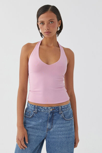 Luxe Halter Top, MUTED ORCHID