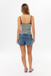 Alexis Rib Tank, PALERMO STRIPE BROWN AQUA - example image 3